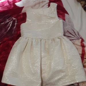 Size 3T off white and "glittery" formal dress